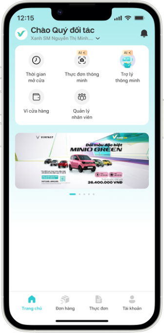 Hướng dẫn sử dụng ứng dụng Merchant Xanh SM Ngon