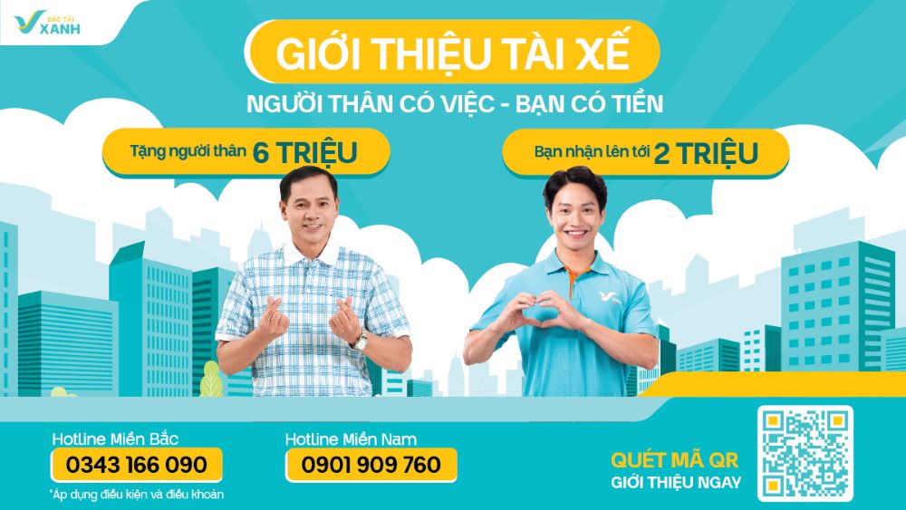 Chương trình thưởng giới thiệu tài xế mới của Xanh SM mang lại nhiều cơ hội hấp dẫn