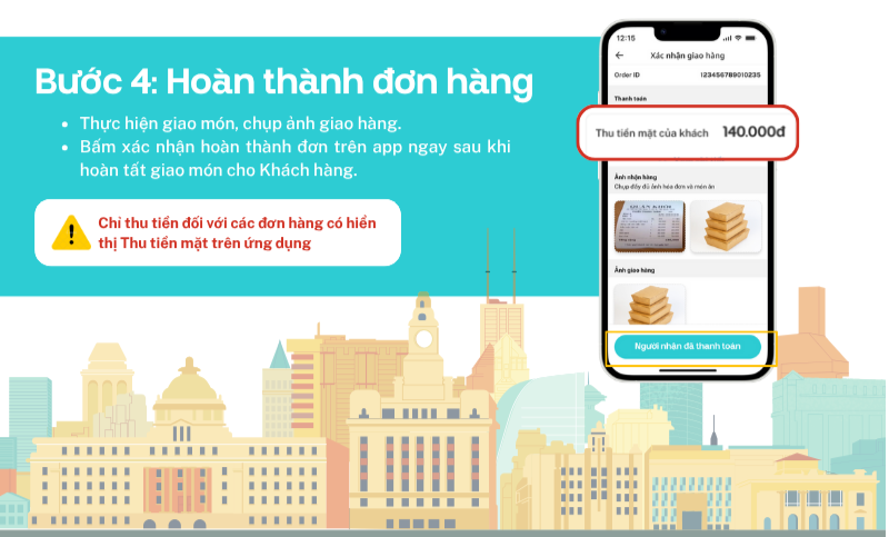 Hoàn thành giao hàng