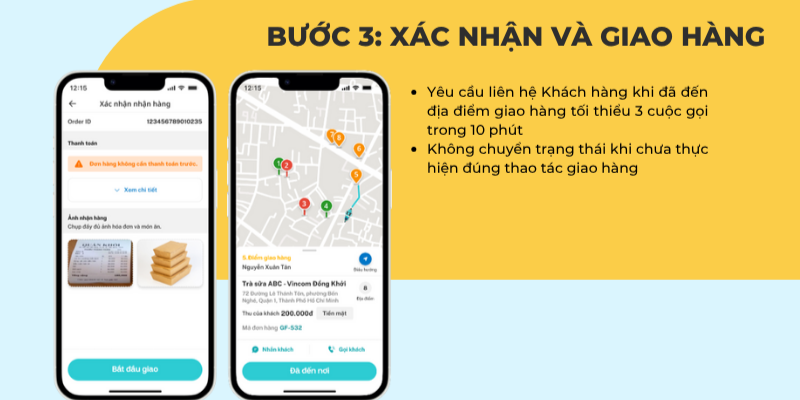 Bí kíp giao đơn đúng chuẩn cùng XANH SM NGON