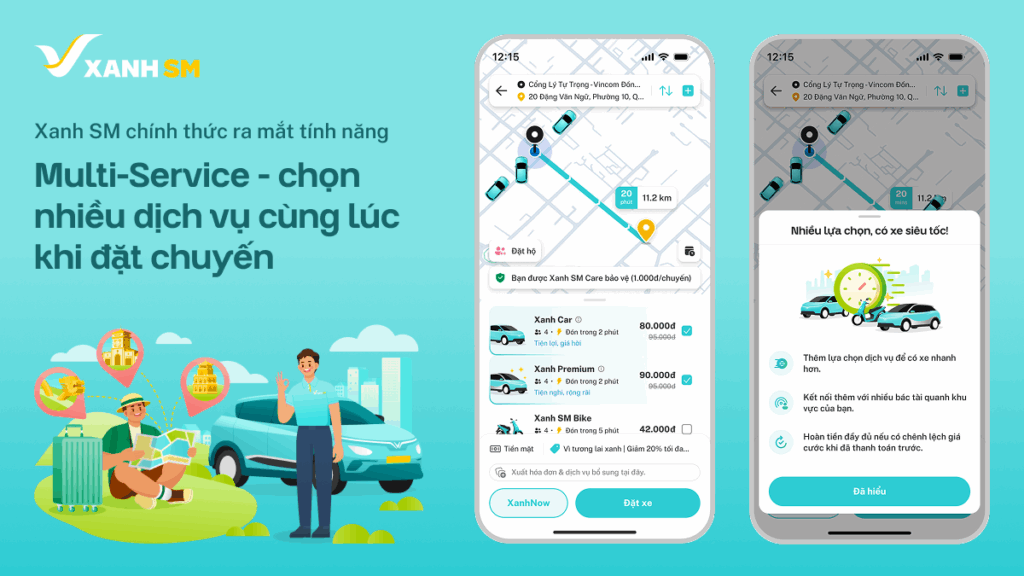 Tính năng Multi-Service - Chọn nhiều dịch vụ cùng lúc