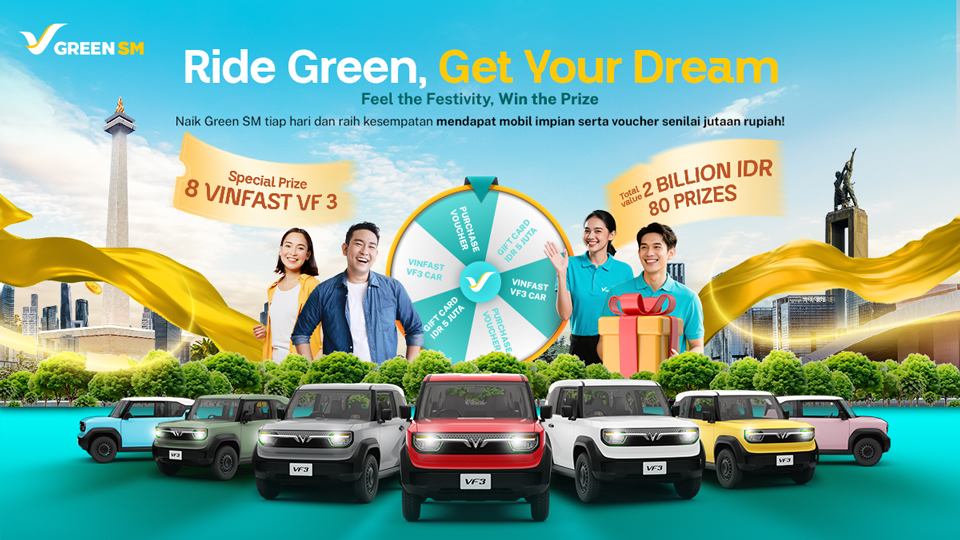 Menangkan Mobil Listrik VinFast VF3 dan Hadiah Lainnya Total Senilai Rp2 Miliar!