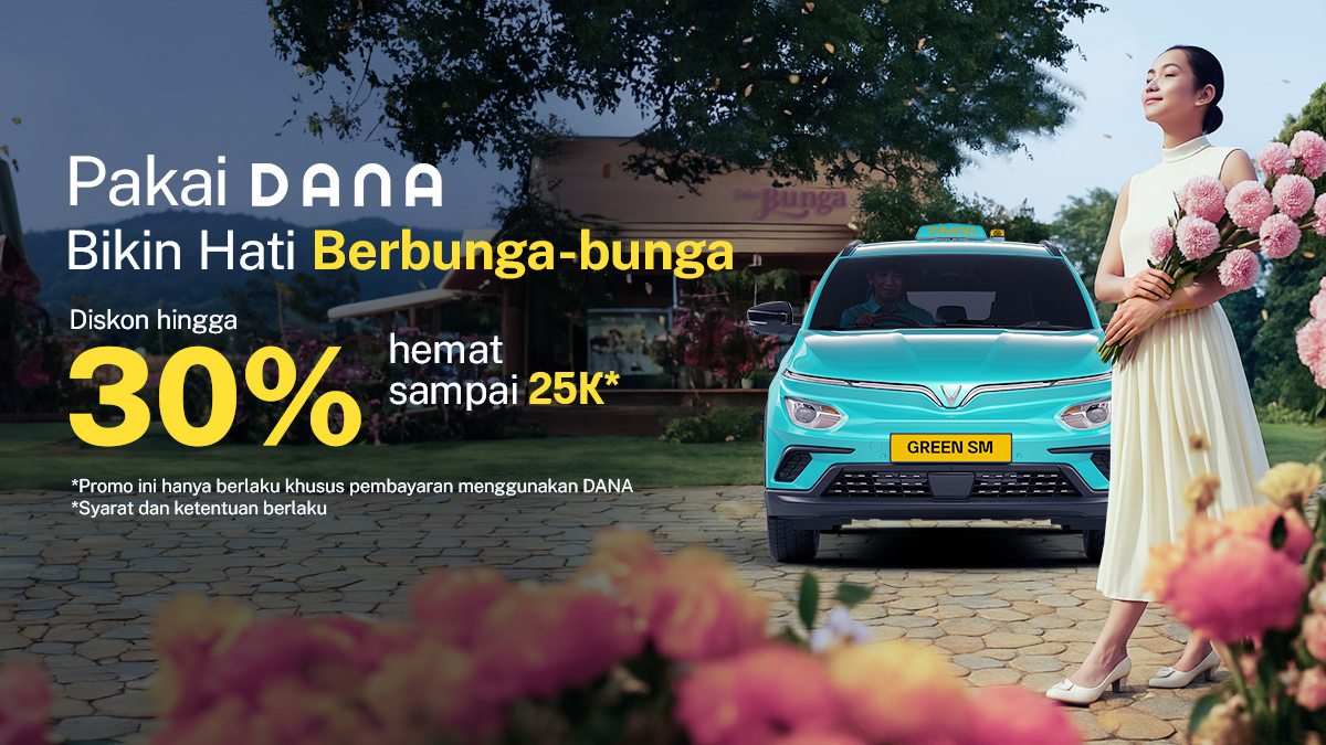 Diskon 30% Pakai DANA, Bikin Hati Berbunga-bunga