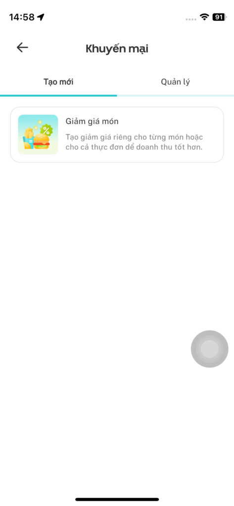 [TÍNH NĂNG MỚI] Tự tạo chương trình khuyến mãi trên App XanhSM Merchant