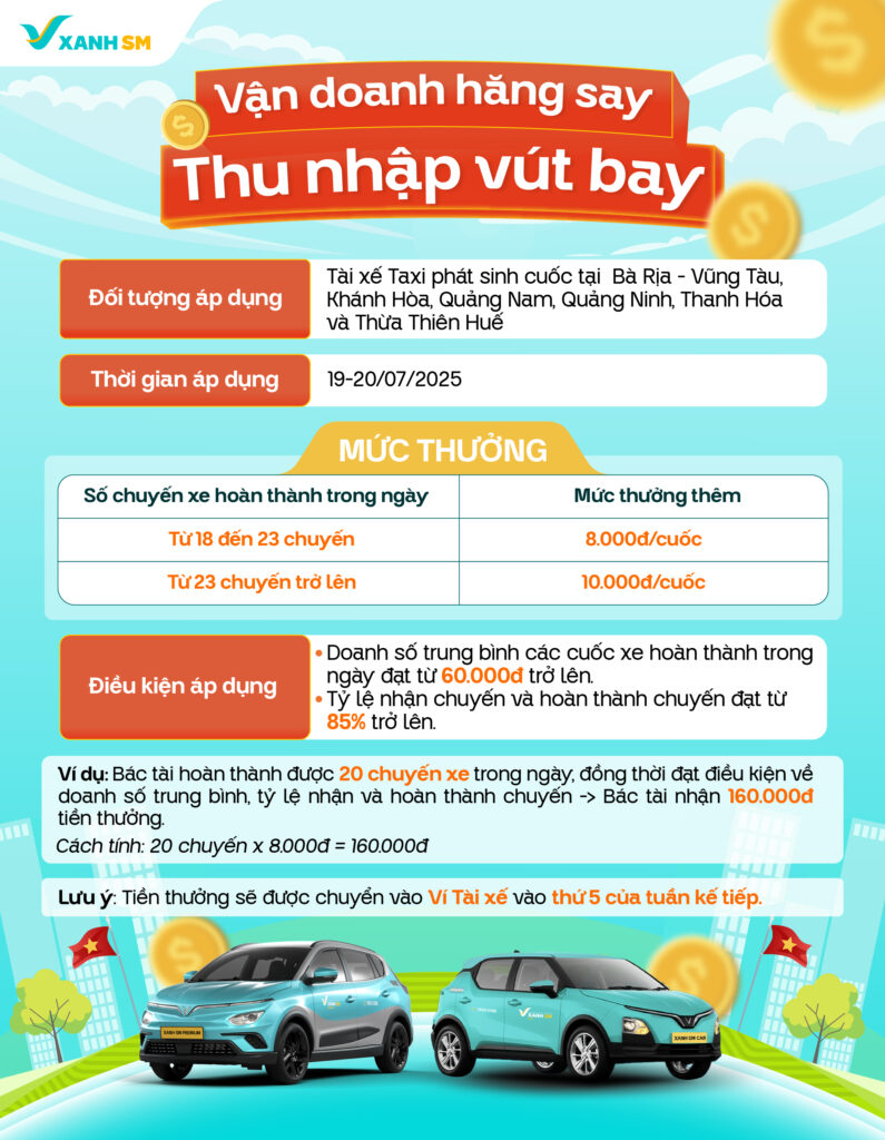 Thưởng cuối tuần Tài xế Taxi 2