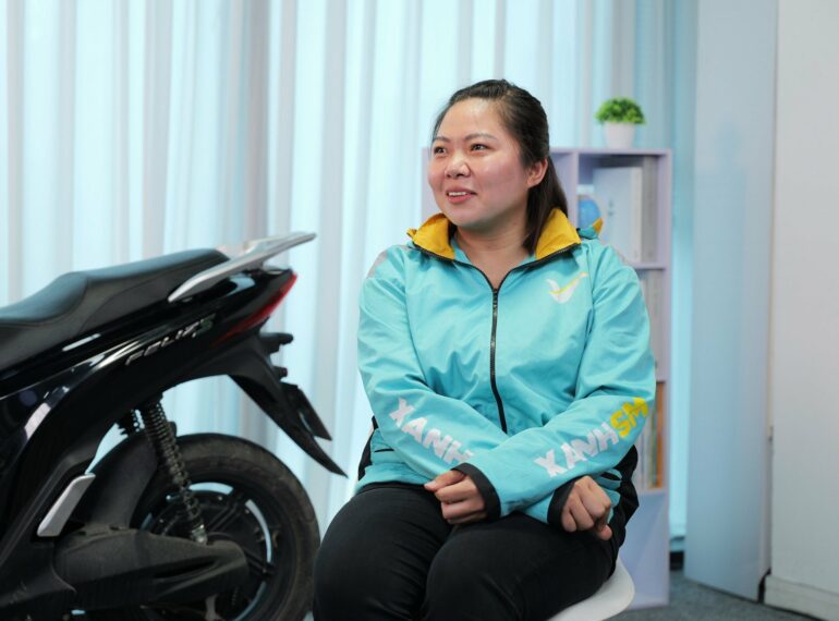 Tài Xế Xanh SM Bike phù hợp thời gian linh hoạt cho phụ nữ nội trợ kiếm thêm thu nhập