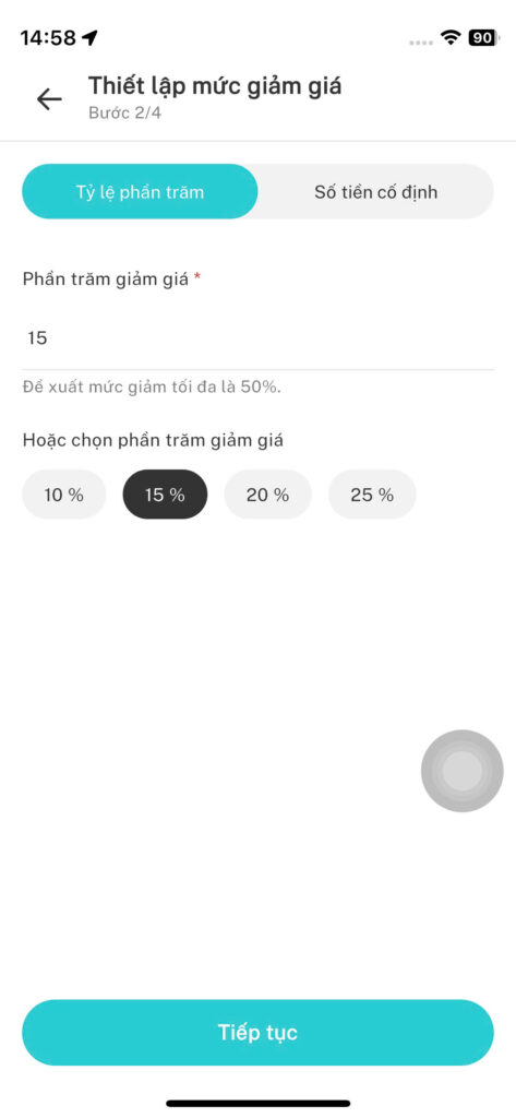 [TÍNH NĂNG MỚI] Tự tạo chương trình khuyến mãi trên App XanhSM Merchant