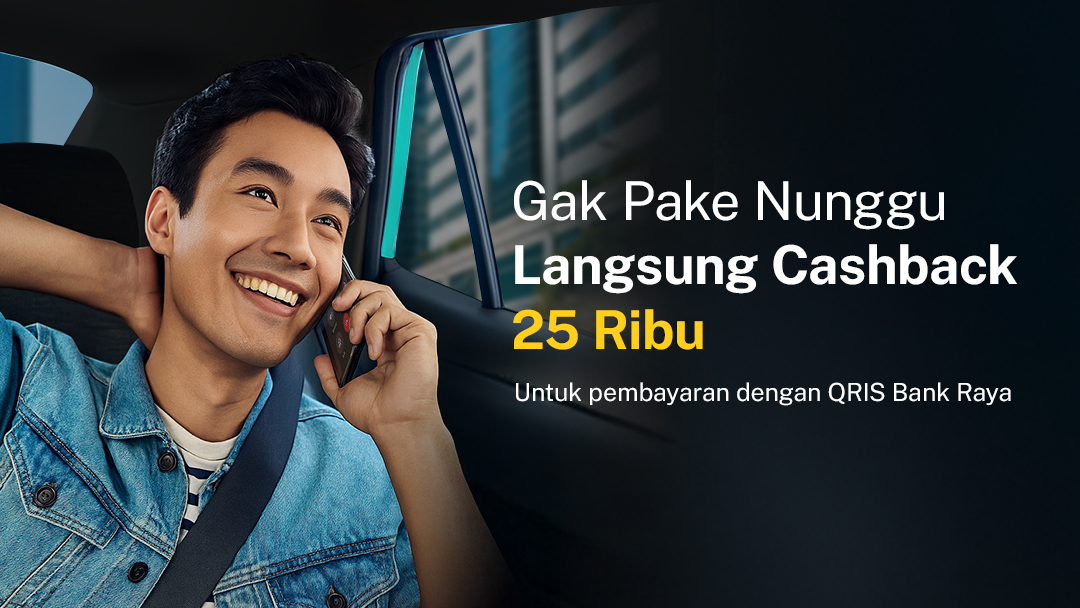 Cashback Instan Rp25 Ribu dari Bank Raya