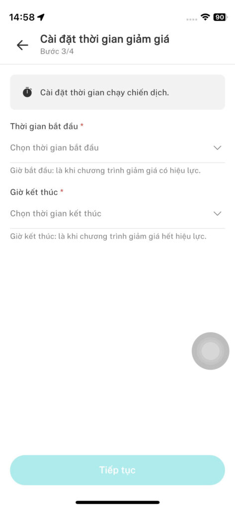 [TÍNH NĂNG MỚI] Tự tạo chương trình khuyến mãi trên App XanhSM Merchant