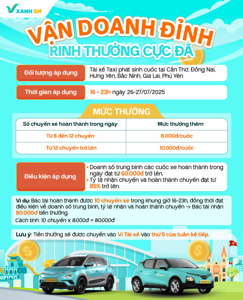 Chính sách thưởng cuối tuần 26 - 27/07/2025