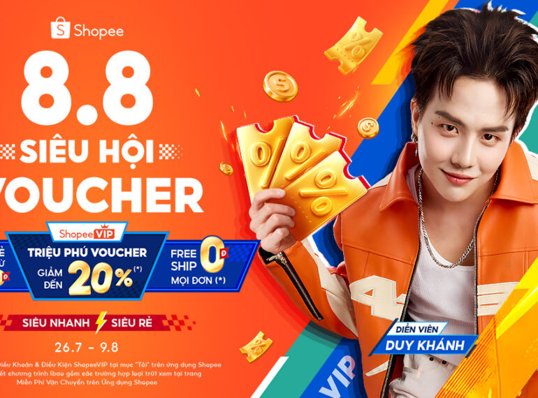 8.8 Siêu Hội Voucher - Siêu Nhanh Siêu Rẻ