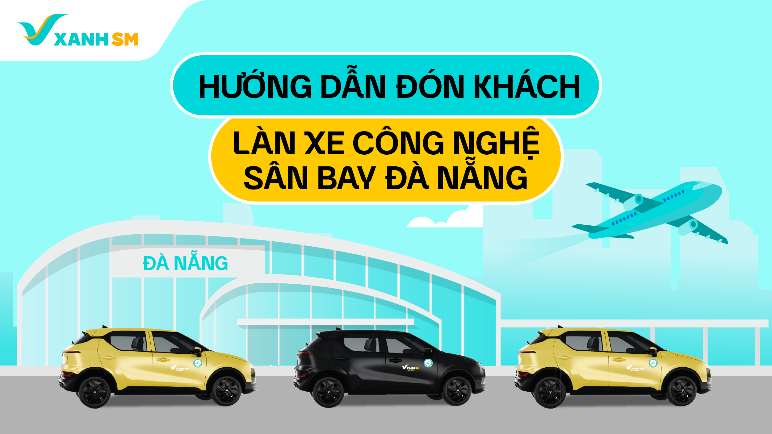 hướng dẫn đón khách tại làn xe công nghệ sân bay đà nẵng