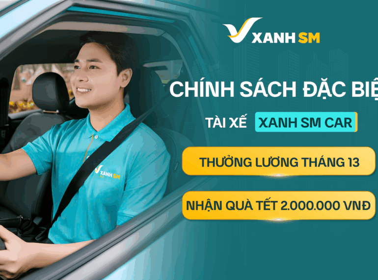 Xanh SM tiên phong trong chính sách thưởng lương tháng 13 cho tài xế taxi công nghệ