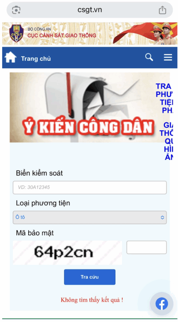 tra cứu phạt nguội như thế nào