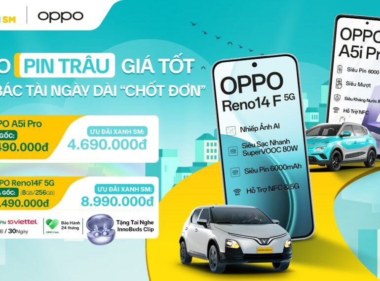 OPPO pin "trâu" giá tốt - Cho Bác tài ngày dài "chốt đơn"