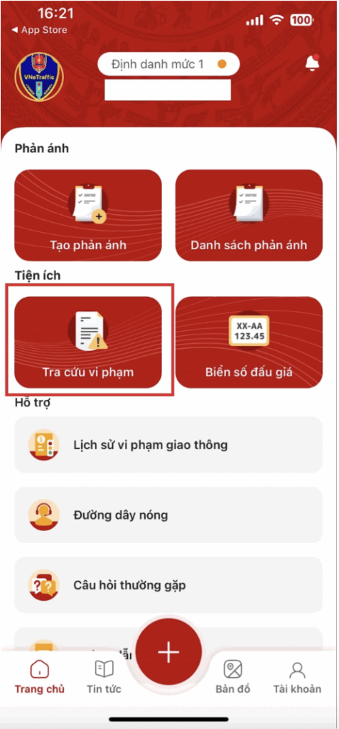 Cách tra cứu phạt nguội online
