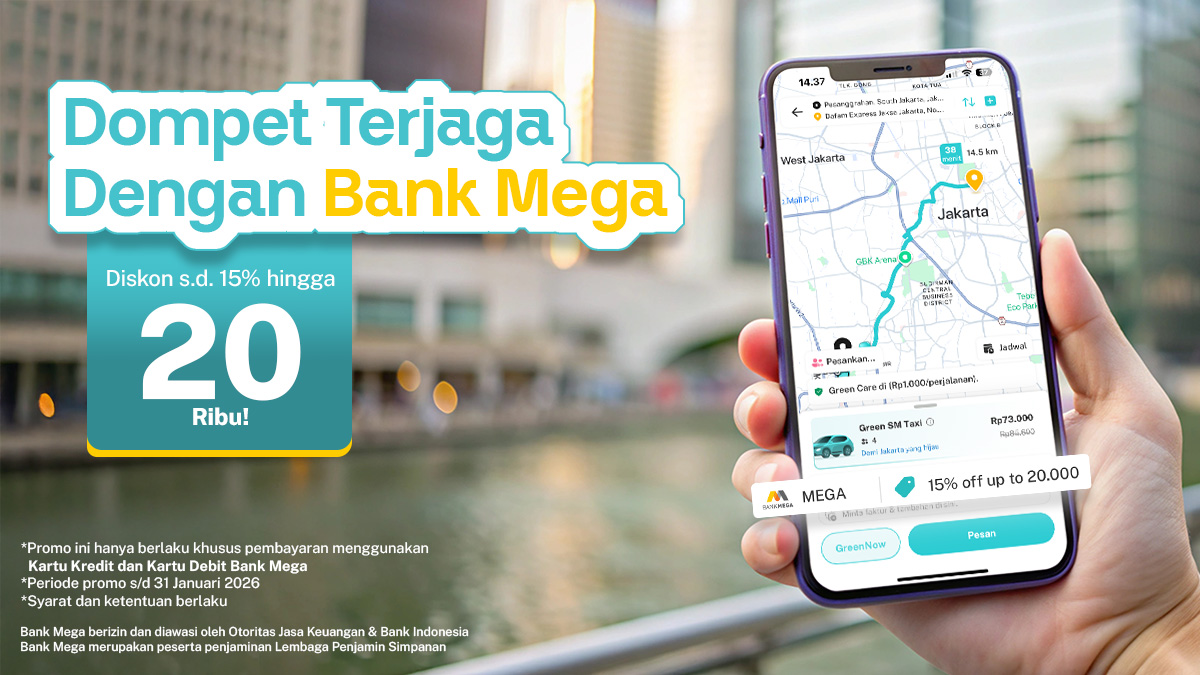 Diskon 15% Bank Mega Bikin Dompetmu Terjaga