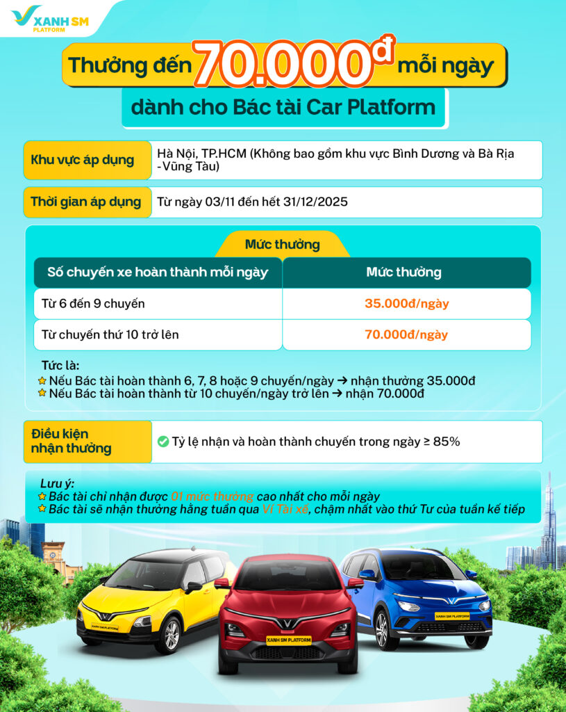 Thưởng cuốc car platform