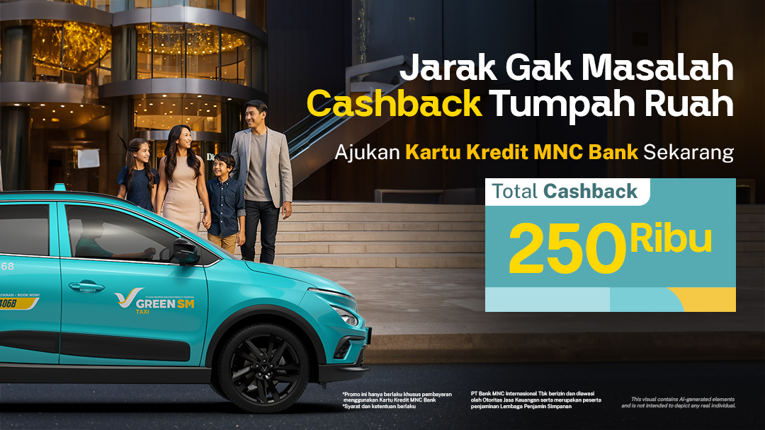 Total Cashback sampai 250 Ribu dengan Kartu Kredit MNC Bank