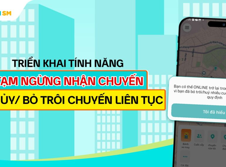 tính năng hủy/bỏ trôi chuyến liên tục