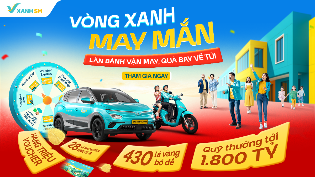 Chương trình Gamification cuối năm "Vòng Quay May Mắn – Xanh SM Kết Nối Niềm Vui"