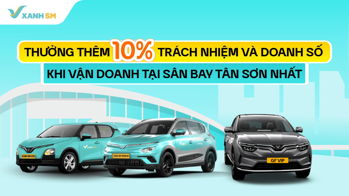 Chính sách thưởng thêm 10% trách nhiệm và doanh số khi vận doanh tại sân bay Tân Sơn Nhất