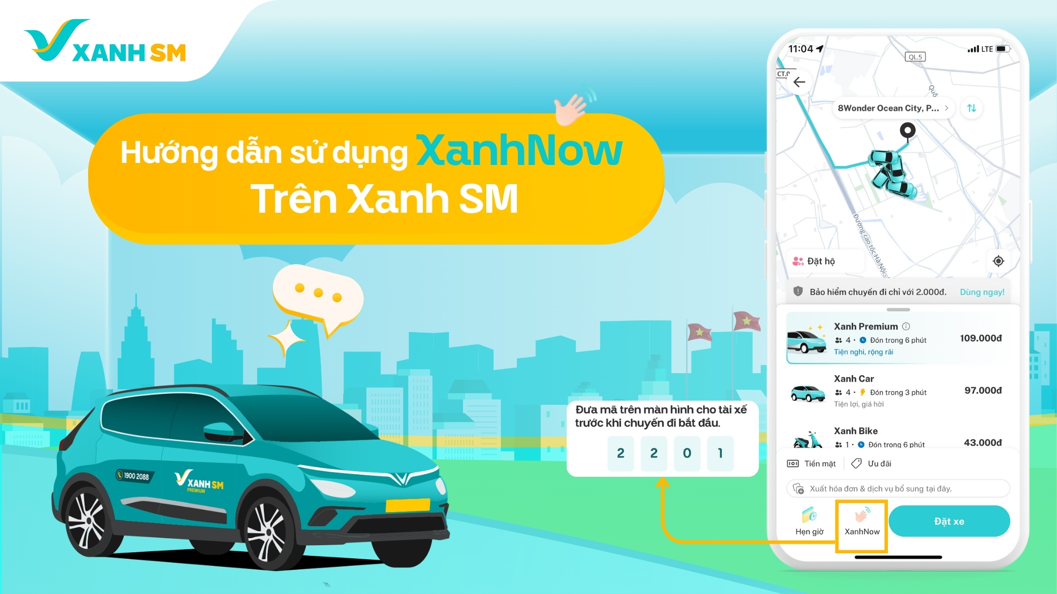 Hướng dẫn sử dụng XanhNow tại các concert tổ chức ở 8Wonder Ocean City - Vinhomes Ocean Park 3