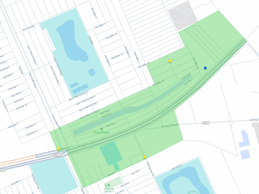 Các điểm đón Xanh SM tại sự kiện