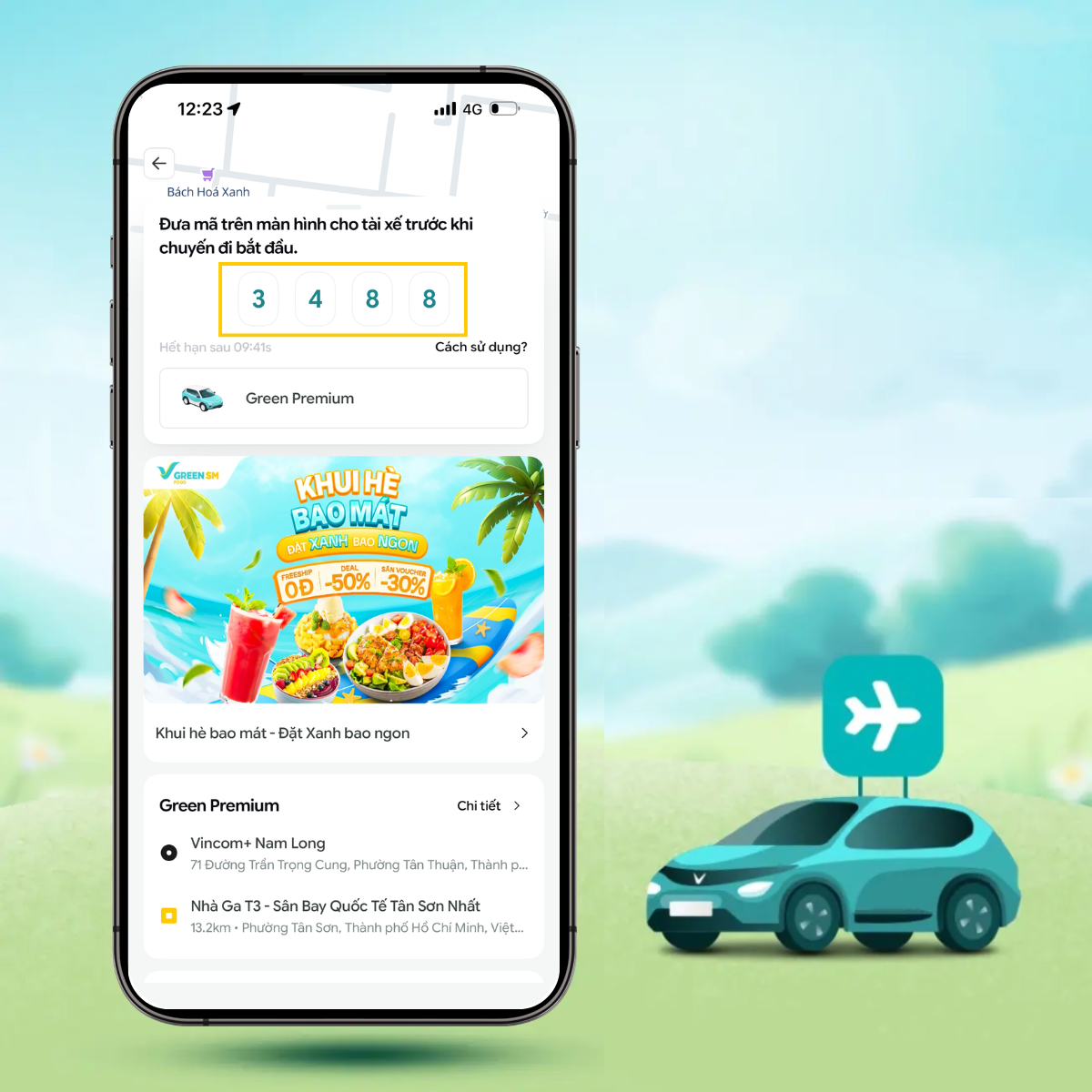 Cách sử dụng dịch vụ GreenNow tại sân bay