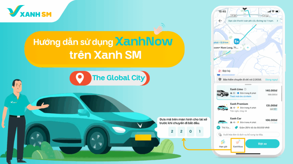 Hướng dẫn sử dụng XanhNow & điểm đón xe tại Soobin Live Concert: All-Rounder The Final 2025 - The Global City