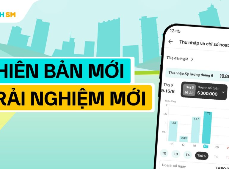 Cập nhật ứng dụng Xanh SM Driver