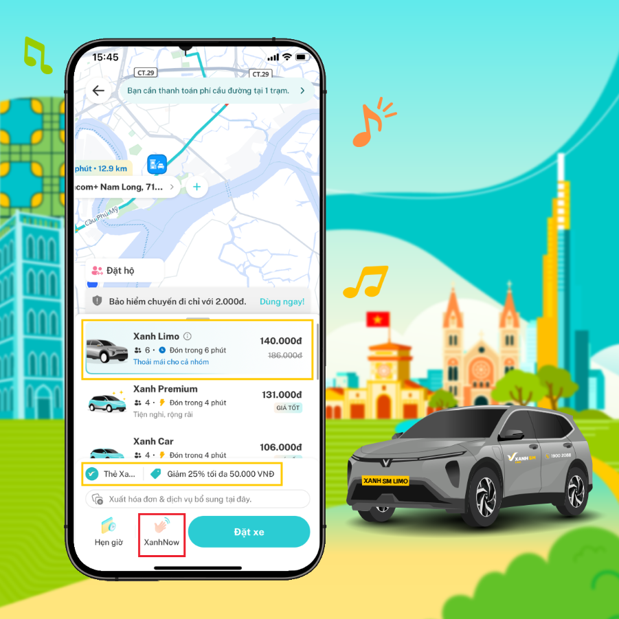 Hướng dẫn sử dụng XanhNow & điểm đón xe tại Soobin Live Concert: All-Rounder The Final 2025 - The Global City 