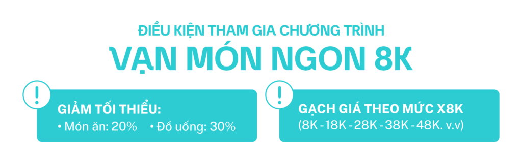 VẠN MÓN NGON 8K: “CÔNG THỨC” GẤP BỘI DOANH THU