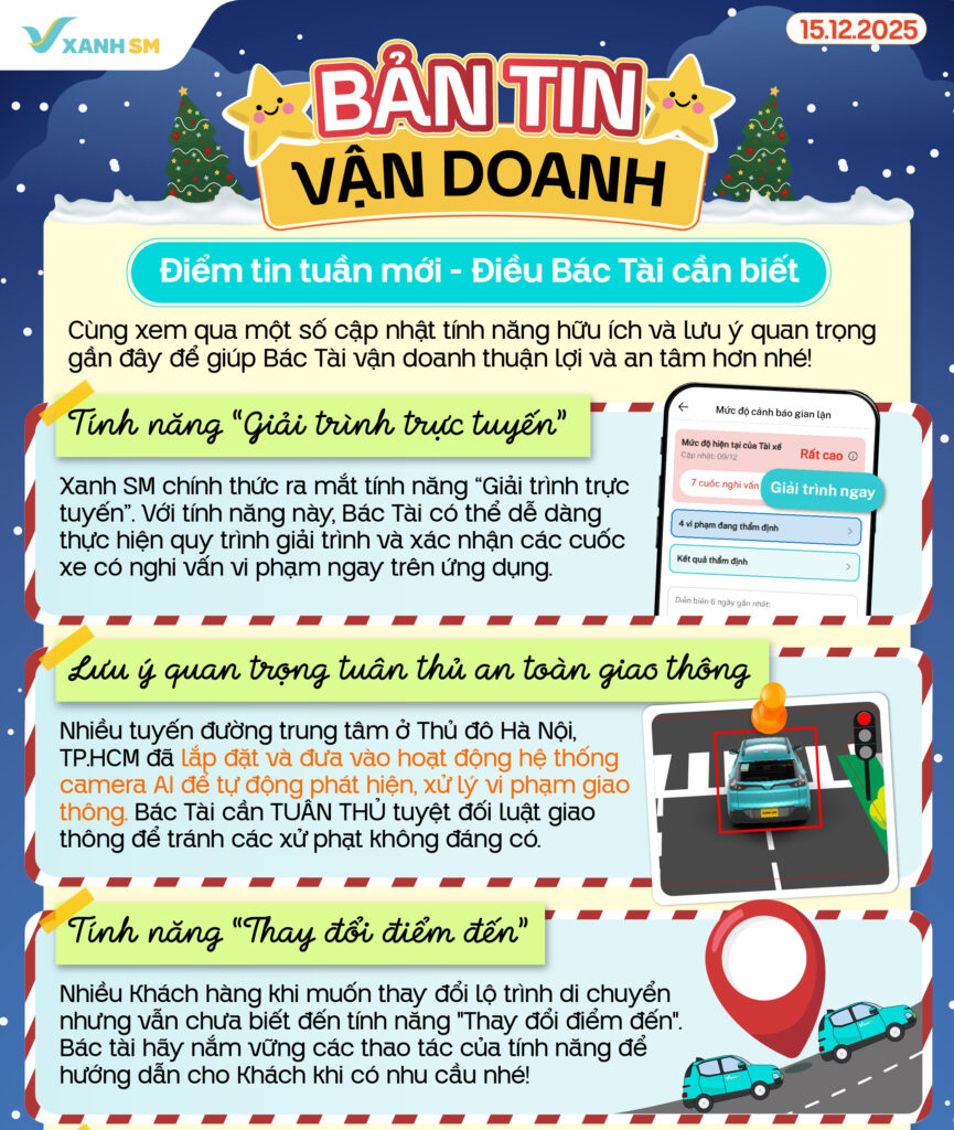 Bản tin vận doanh 15/12