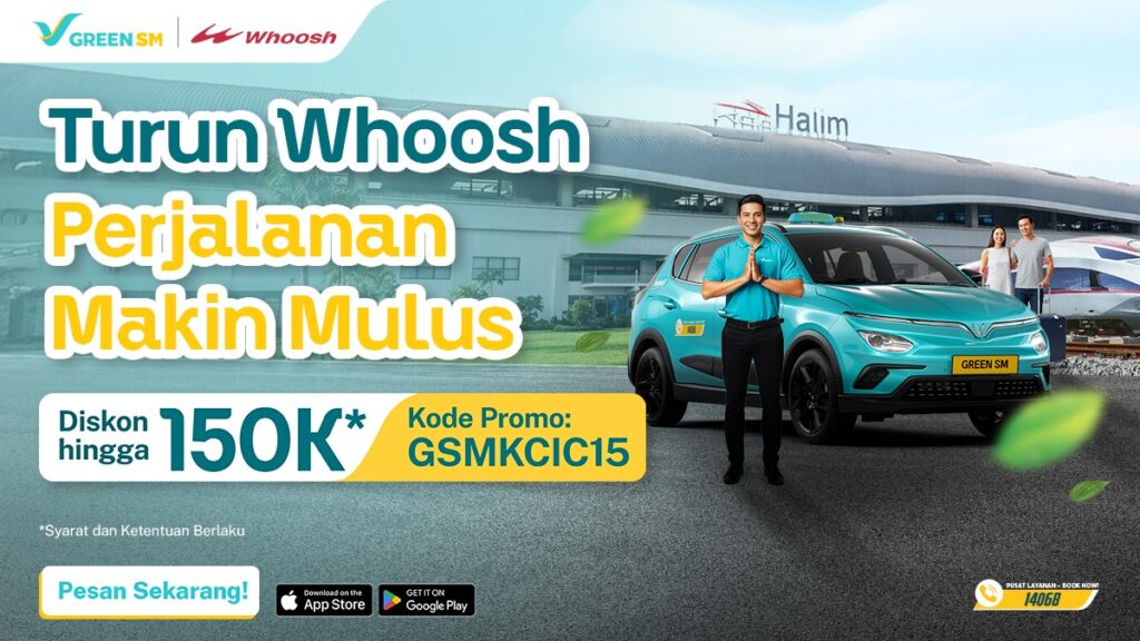 Turun Whoosh Jalan Makin Mulus, Diskon 15%
