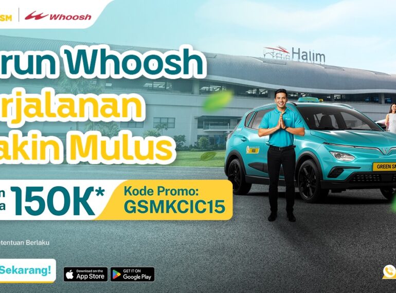 Turun Whoosh Jalan Makin Mulus, Diskon 15%