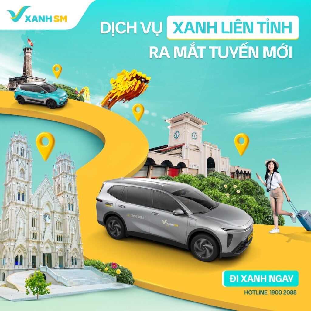 Xanh SM Liên Tỉnh mở rộng thêm nhiều tuyến mới trên toàn quốc