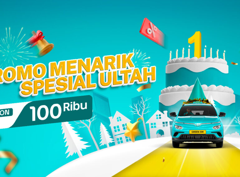 Promo Spesial 1 Tahun Green SM Indonesia, Diskon 50% s.d 100 Ribu