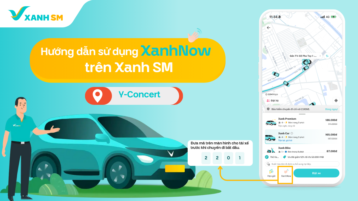 Hướng dẫn sử dụng XanhNow tại các concert tổ chức ở 8Wonder Ocean City - Vinhomes Ocean Park 3