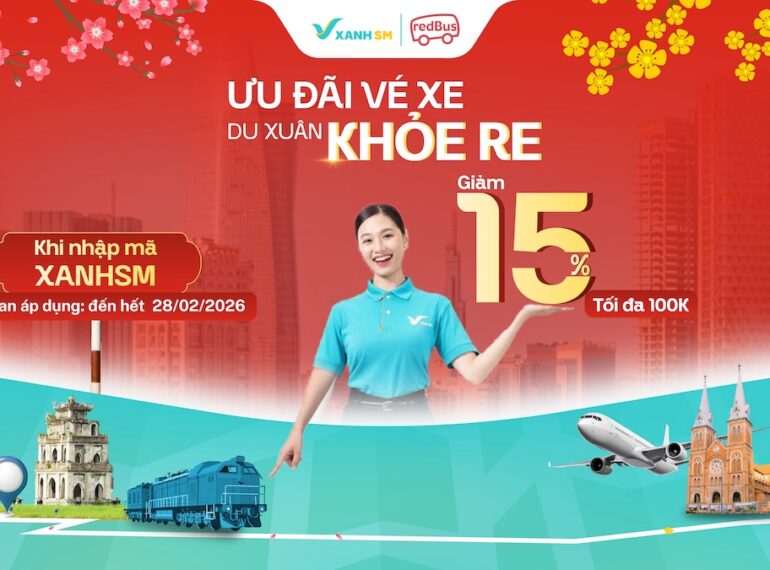 Xanh Hot Deal | Ưu Đãi Vé Xe – Du Xuân “Khỏe Re” Cùng Redbus