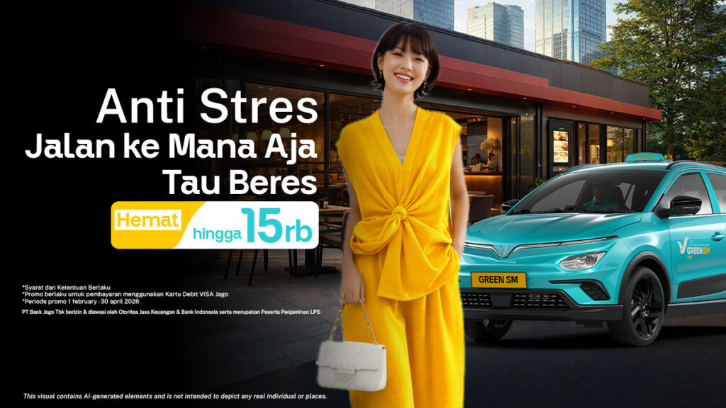 Jalan Anti Stres bareng Bank Jago, Diskon 15%