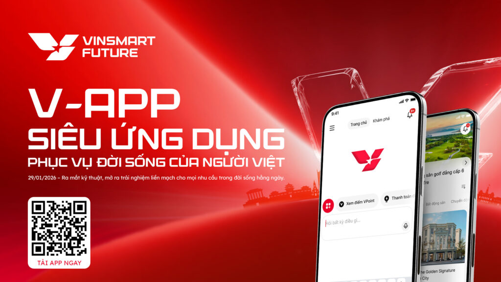 VINSMART FUTURE RA MẮT PHIÊN BẢN TRẢI NGHIỆM SỚM SIÊU ỨNG DỤNG “MỘT CHẠM” V-APP