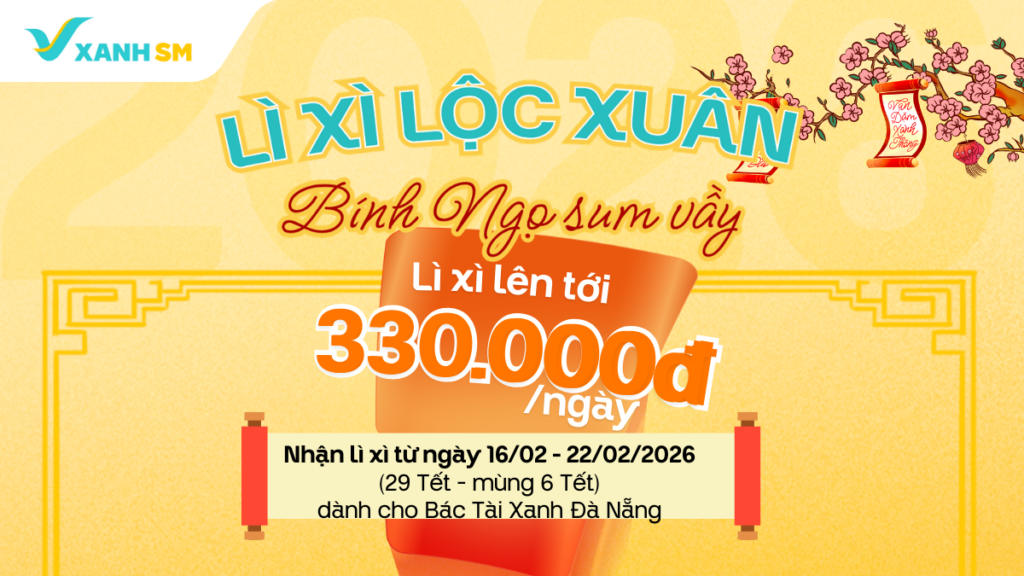 [Đà Nẵng] Cập nhật chuỗi chương trình thưởng Tết nguyên đán 2026 - Lì xì lộc xuân - Bính Ngọ sum vầy