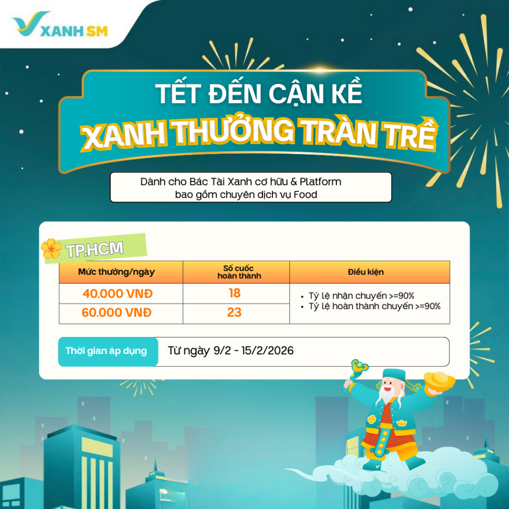 [TP.HCM] Tết Đến Cận Kề - Xanh Thưởng Tràn Trề  