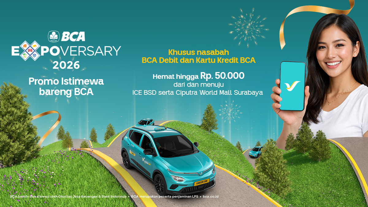 Jalan ke BCA Expoversary 2026, Hemat sampai 50 Ribu!