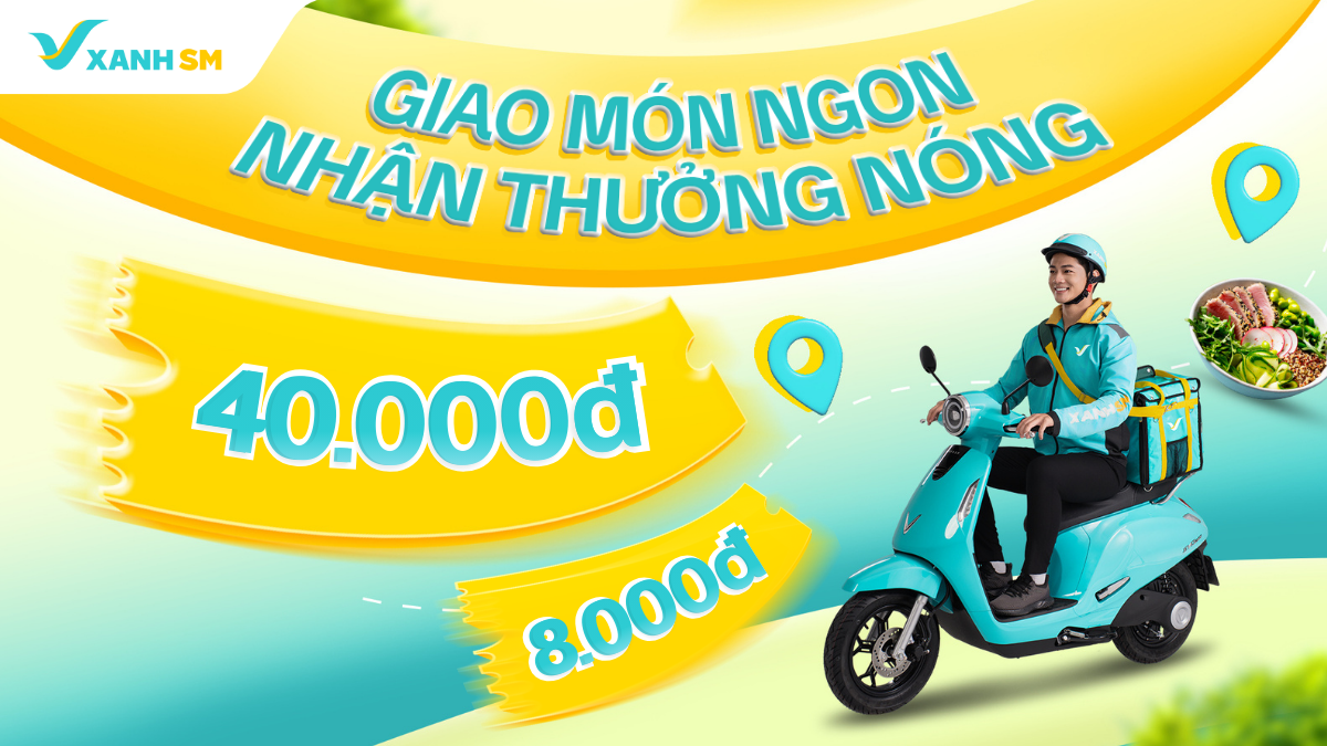 3 NGÀY VÀNG - NHẬN THƯỞNG VÔ VÀNG TỪ CÁC ĐƠN CỦA XANH SM NGON