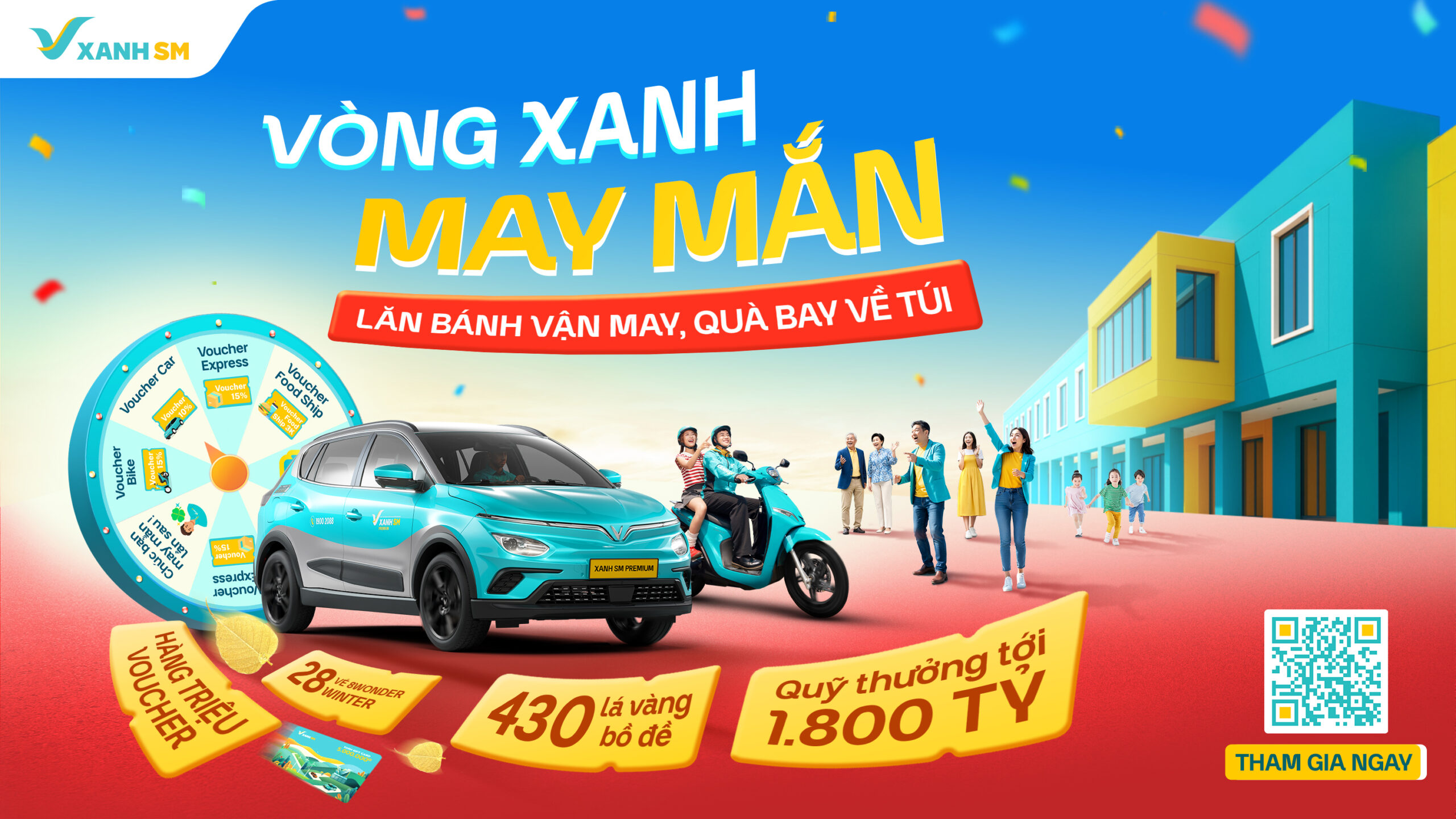 Chương trình Gamification “Vòng Xanh May Mắn – Lăn bánh vận may, quà bay về túi”