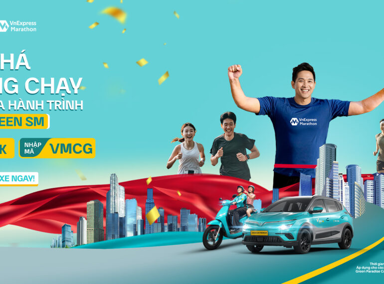 Green SM đồng hành cùng VnExpress Marathon Green Paradise Can Gio 2026 – Ưu đãi di chuyển lên đến 20%