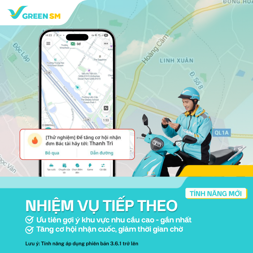 [Cập Nhật Tính Năng] Nhiệm Vụ Tiếp Theo - Tối Ưu Nhận Cuốc