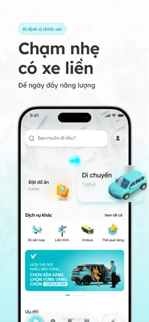 giao dien app Green SM moi
